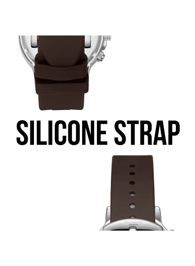 Lee Cooper  Men's SILICONE Multi Function Watch LC08267.332 - 44 mm for Men | Best Price UAE